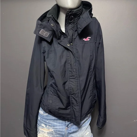 ❌SOLD❌ Hollister Vintage Y2K Navy Blue/Pink Jacket - Picture 4 of 7